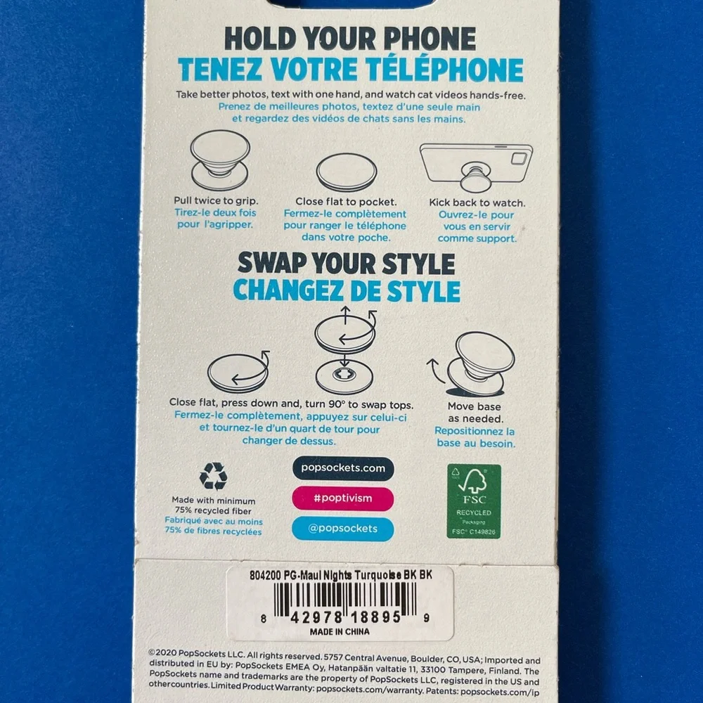 Popsocket - Maui Nights Turquoise